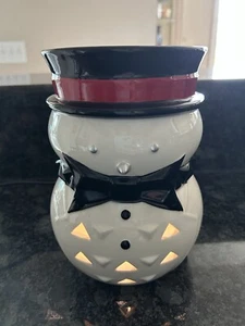 Yankee Candle Scenterpiece Wax Warmer JACK FROST Snowman Melt Timer Lights Up - Picture 1 of 10
