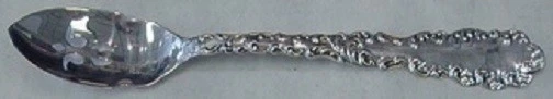 Waverly by Wallace Sterling Silver Olive Spoon Pierced 5 1/2" Custom Foto 1 de 1