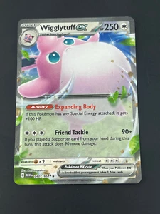 Pokémon JCC Wigglytuff EX 040/165 Violeta Escarlata 151 Doble Raro Inglés Casi Nuevo - Imagen 1 de 2