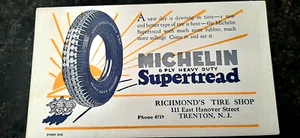 BUVARD AMÉRICAIN " MICHELIN SUPERTREAD " VOIR TRADUCTION CI-DESSOUS - Photo 1/1