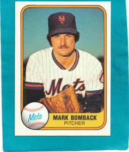 MARK BOMBACK # 323 - 1981 Fleer Baseball Card NR-MT