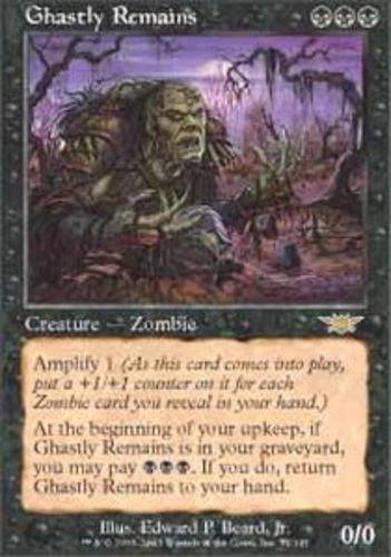 4 Ghastly Remains ~ Heavily Played Legions 4x x4 Playset UltimateMTG Magic Black - Image 1 of 1