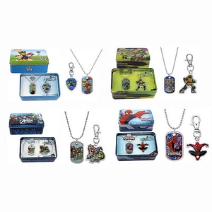 Collar de etiquetas de perro y conjunto de llaveros Avengers, Spider-Man, Paw Patrol, Ninja Turtles - Imagen 1 de 21