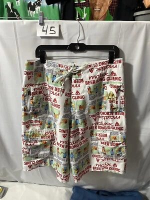 MATIX BEER BONG GUSTO Board Shorts Swim Trunks HOLSTER Mens 34 Medium Party Pong - Image 1 of 4