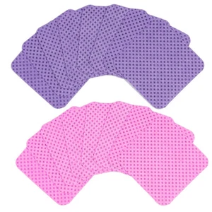 MEGA SET:  1 x 300 Baumwoll Pads ROSA + 1x 300 Lila . Baumwolltücher fusselfrei - Bild 1 von 3