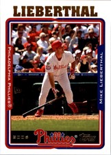 2005 Topps Philadelphia Phillies Baseball Card #170 Mike Lieberthal