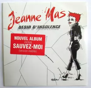 JEANNE MAS - CD SINGLE "DÉSIR D'INSOLENCE" - VERSION RADIO - NEUF SOUS BLISTER - Imagen 1 de 2