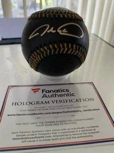 Jacob deGrom Texas Rangers signed autographed MLB Black Baseball - Fanatics COA - Picture 1 of 2