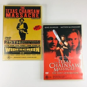 The Texas Chainsaw Massacre & The Next Generation DVD Set Horror Movie Free Post - Picture 1 of 19