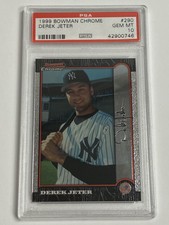 1999 Bowman Chrome DEREK JETER #290 New York Yankees HOF PSA 10