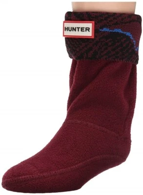 Hunter 170928 Niños Niñas Original Onda Intarsia Bota Calcetines Dulse/Azure Talla M Foto 1 de 2