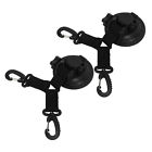 Car Tent Suction Cup Anchor Double Head Easy To Use Black Suction Cup Hook Heavy