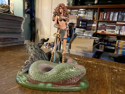 SONJA ROJA: ELLA-DIABLO CON UNA ESPADA Estatua Michael Turner | 131/150 | ⚔️ ¡GUAU! ⚔️ Foto 1 de 4