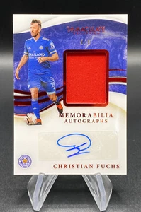 2020 Panini FOTL Immaculate Soccer CHRISTIAN FUCHS Patch AUTO /8 Leicester City - Picture 1 of 3