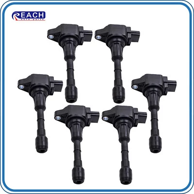 Paquete de 6 bobinas de encendido para Nissan para Máxima 3,5 L V6 2009 2010 2012 2013 2014 Foto 1 de 4
