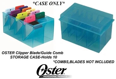 OSTER ATTACHMENT GUIDE COMB& CLIPPER BLADE STORAGE CASE Tote*Also for Wahl,Andis