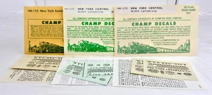 CHAMP HO ESCALA HN-125 NUEVA YORK CENTRAL CALCOMANÍAS LETRAS NEGRAS PAQUETE DE 3 - Imagen 1 de 2