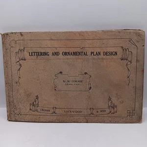 Lettering and Ornamental Plan Design M. Corme First Edition 1932 Vintage Book - Picture 1 of 20