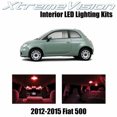 XtremeVision LED Interior Fiat 500 2012-2015 (3 piezas) Rojo Foto 1 de 4