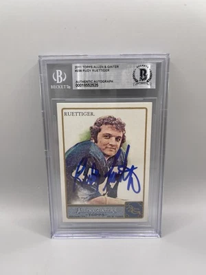 Rudy Ruettiger Signed 2011 Topps Allen & Ginter #238 Card Beckett Auto L4 - Image 1 of 2