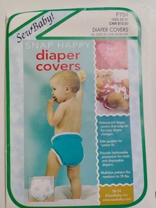 Diaper Cover NB - 35 lbs Sew Baby F704 704 Sewing Pattern Adjustable Cloth UC FF - Picture 1 of 9