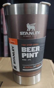 Stanley 16 Oz Acciaio Inox Birra Pinta Coperchio Apri Rose Quart Inestetismi Luminosi - Foto 1 di 4