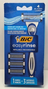 BIC USA  Easy Rinse Anti-Clogging 4 Blade With Lubricating Strip Razor Kit 1 + 3 - Bild 1 von 5
