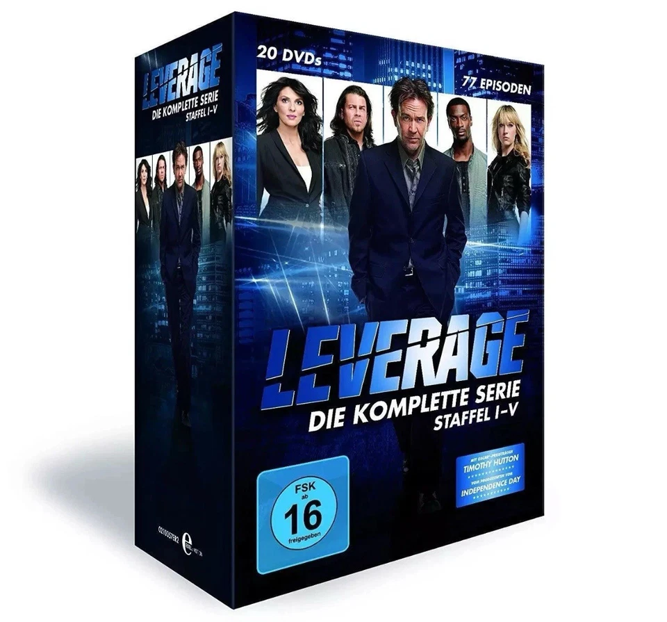 LEVERAGE COMPLETE COLLECTION SERIES 1-5 DVD Box Set Region 2 German & English - Image 1 of 1