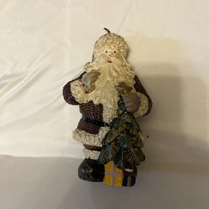 Santa Claus Figurine Christmas Candle Holiday Decor - Picture 1 of 4