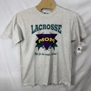 Vintage 90s New W Tags - Lacrosse Mom Heathered XL Russell T-Shirt Deadstock - Bild 1 von 8