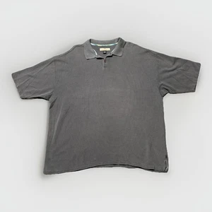 Tommy Bahama Hombres Mezcla de Seda Manga Corta Polo Gris Talla XXL - Imagen 1 de 4