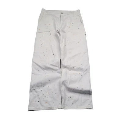 Pantalones de mezclilla holgados de carpintero PacSun para hombre talla 32 X 31 ropa de trabajo con salpicaduras de pintura  Foto 1 de 4