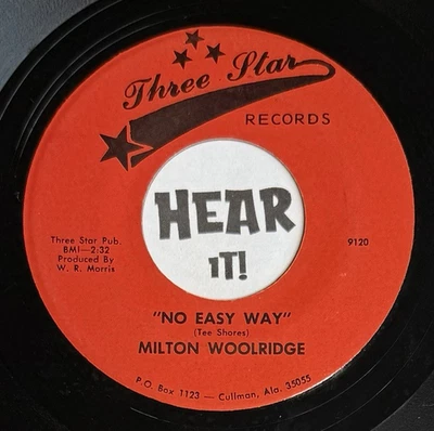 Obscure AL Country Teener 45 MILTON WOOLDRIDGE Нелегкий Путь / Как Длинно ТРИ ЗВЕЗДЫ - Изображение 1 из 3