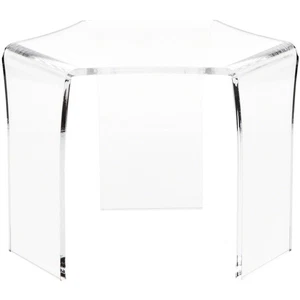 Plymor Clear Acrylic Tri-Leg (6 Sided) Display Riser, 6.25" H x 8.75" W x 7.5" D - Picture 1 of 1