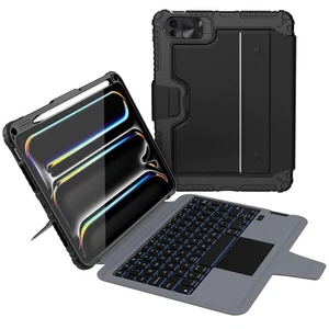 Funda iPad Pro 11 pulgadas (M4, 2024) con teclado desmontable, Magic Trackpad, 7... - Imagen 1 de 8