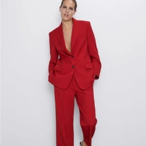 Zara Women's Blazer Red size XXL Academia Preppy Career NWT - Picture 1 of 15