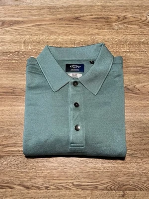 Camisa Polo Vintage Callaway Golf XL Salvia 100% Seda Piqué Manga Corta Excelente Estado Foto 1 de 4