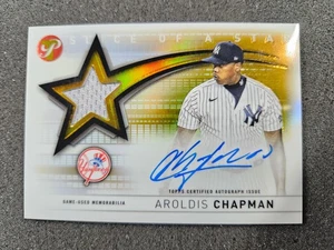 🌟 2022 Topps Pristine GOLD Refractor #/50 Aroldis Chapman #SSAR-AC Auto Patch - Picture 1 of 2