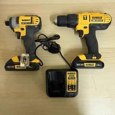Dewalt DCZ298S2T 18V XR Impact Driver & Combi Drill Set TStak 2 x 1.5Ah - Image 1 of 4