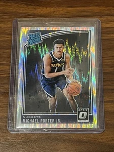 2018-19 Optic Basketball Michael Porter Jr RC #182 Shock Prizm Nuggets - Picture 1 of 2