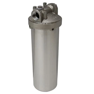 Stainless Steel Heavy-duty WaterFilter Housing for 10" Length Cartridges 3/4"NPT - Picture 1 of 14