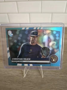 2023 Topps Big League - Rare Blue Foil Christian Yelich #271 - Bild 1 von 2