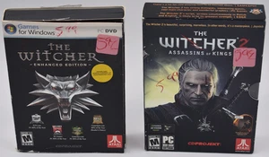 Witcher: Enhanced Edition (PC, 2008) The Witcher 2 (PC,2011) Games lot Excellent - Foto 1 di 6