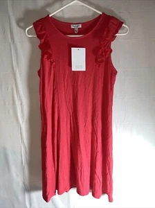 Love Fire Woman’s Blouse Top Sleeveless Orange Size Large - Picture 1 of 10