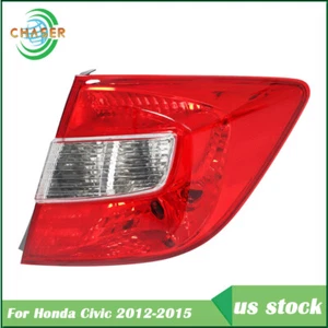 For Honda Civic 2012 Tail Light Assembly Red Halogen Passenger / Right Side - Picture 1 of 11
