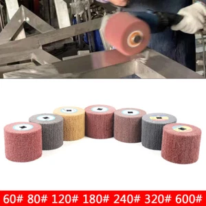 7* Polishing Drawing Wheel Brush Drum Grinding Burnishing Buffer Wheel Tool - Picture 1 of 11