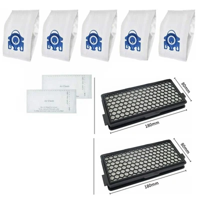 Miele GN Airclean 3D Efficiency Dust Vacuum Bags - 5 Bags & 2 Filters& 2 Filters - Image 1 of 4