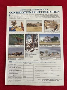 Pubblicità Stampa Conservazione NRA Vintage 1993 - Foto 1 di 7
