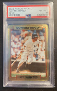 1988 ACTION PACKED TEST DON MATTINGLY PSA 8 NM-MT POP 6 ONE HIGHER NO PSA 10 WOW