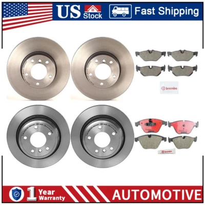 Подходит для BMW 328i xDrive 2009-2013 годов выпуска комплект передних и задних тормозных дисков и керамических колодок PZ - Изображение 1 из 4